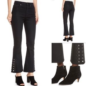 NEW Hudson Holly Crop Flare Jeans Size 24